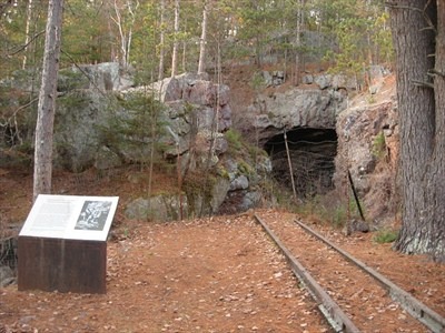 The Breitung mine pits, where the iron ore was retrieved from open pits in the 1880’s.   